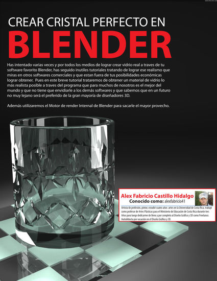 Portada Cristal Perfecto con Blender 