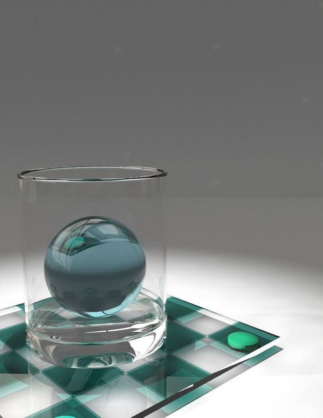 Prueba Vidrio Realista Blender y Yafaray A