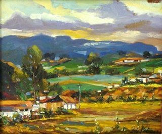 Paisaje del Oriente Antioqueño Oil Panel Landscaping