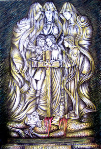 Virgen Maria y niño...