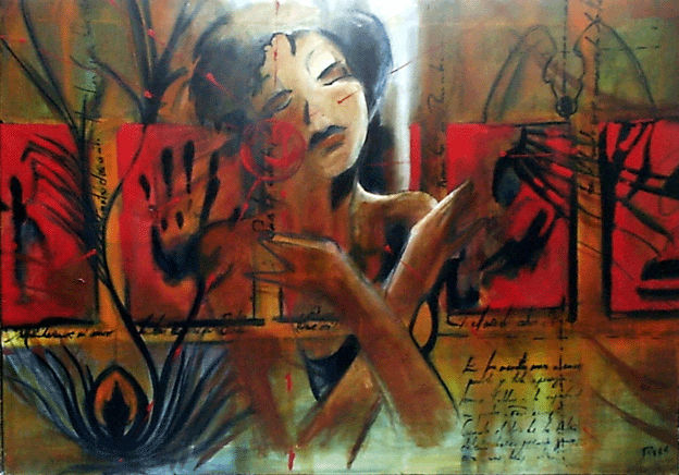 eva  mystic Oil Canvas