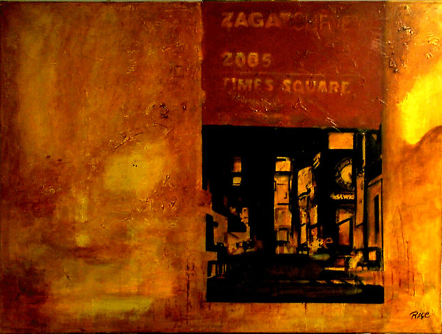 NY Mixed media Canvas