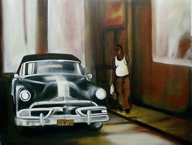 habana ,callesII Oil Canvas