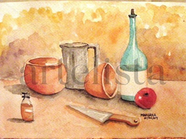 BODEGON 2 Watercolour Paper Still Life Paintings