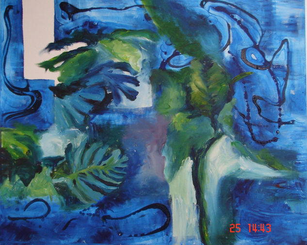 DE LA SERIE AZUL SIN TEXTO Acrylic Canvas Landscaping