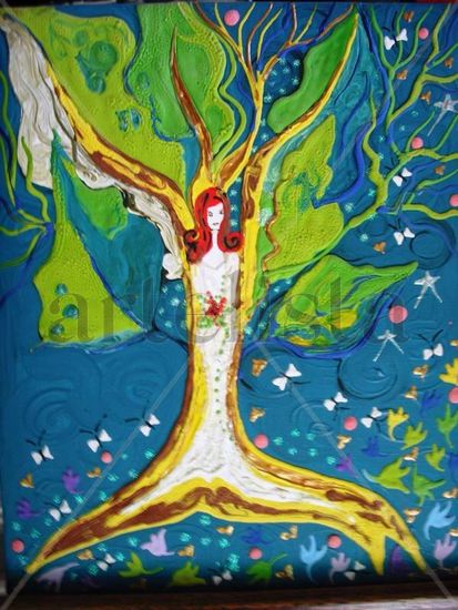 " ARBOL-ANGEL " Acrylic Canvas Landscaping