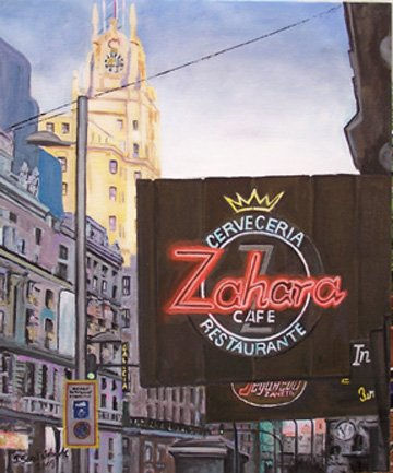 Gran Via. Zahara Óleo Lienzo Otros