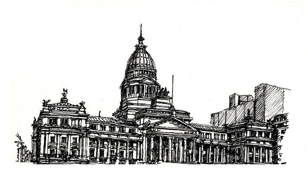 Congreso de La Nacion Argentina - Sketch Nº I