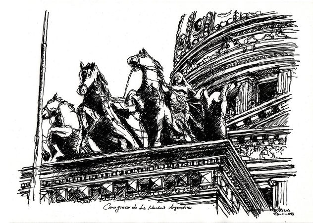 Sketch Congreso de La Nacion Argentina Nº V