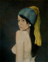 Nude girl with a pearl earring