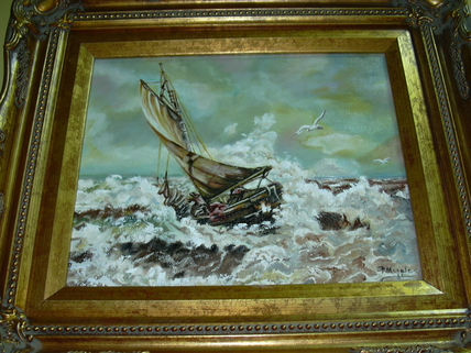 Velero inmerso en...