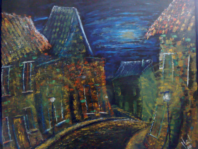 soledad nocturna Oil Canvas Landscaping