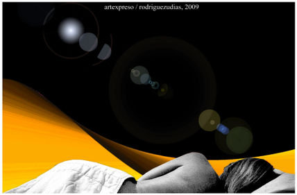 La mujer dormida .