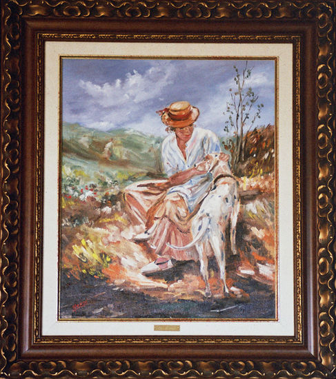 El amigo Oil Canvas Landscaping