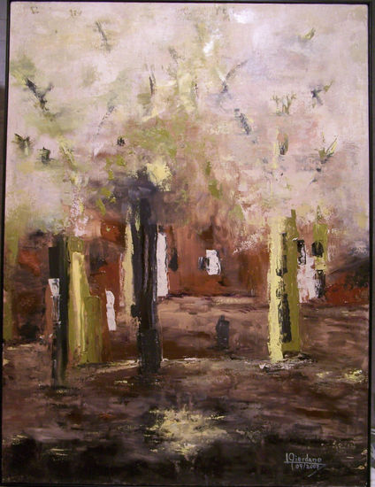 EL PATIO DE ATRAS Oil Canvas Others