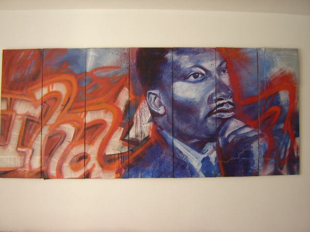 I Have A Dream Martin Luther King Mixed media Canvas Portrait