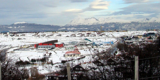 Vista sur - oeste de Ushuaia Nevada Nature Color (Digital)