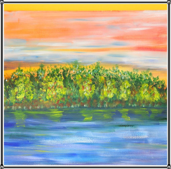 Orilla de rio      30 Oil Canvas Landscaping