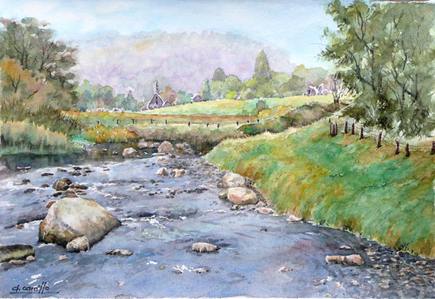 GLENDALOUGH (Irlanda) Watercolour Paper Landscaping