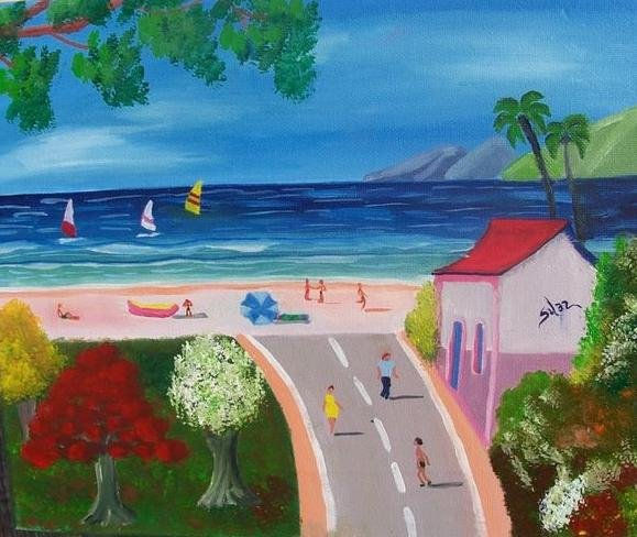 playa naif Oil Canvas Landscaping