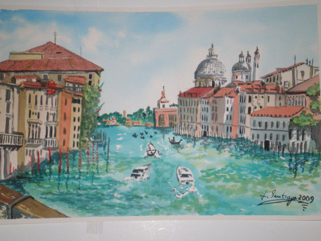 VENECIA DESDE EL CANAL Watercolour Paper Landscaping