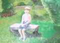 niño  en el campo