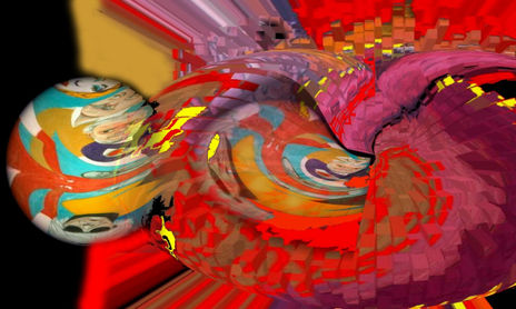 Serie en rojo-arte digital