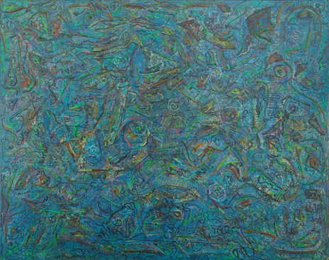 Composicion azul
