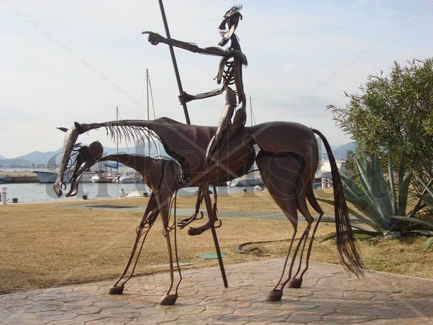 quijote sobre caballo Iron Figurative