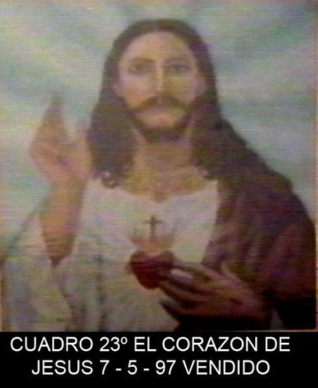 el corazon de jesus Oil Canvas Portrait