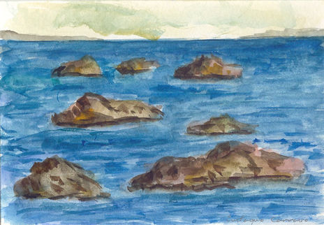 Paisaje marino con...
