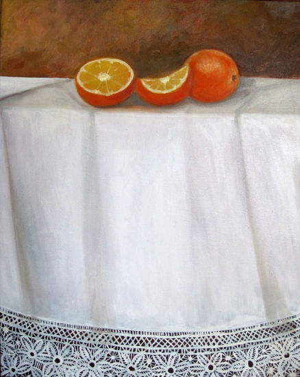 NARANJAS Oil Canvas Still Life Paintings