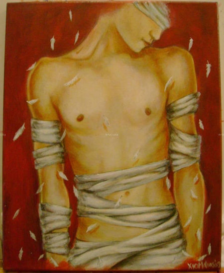 Reconstrucción I: El Alma, El Hombre Acrylic Canvas Nude Paintings