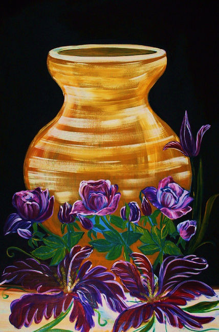 Tinaja y flores #2