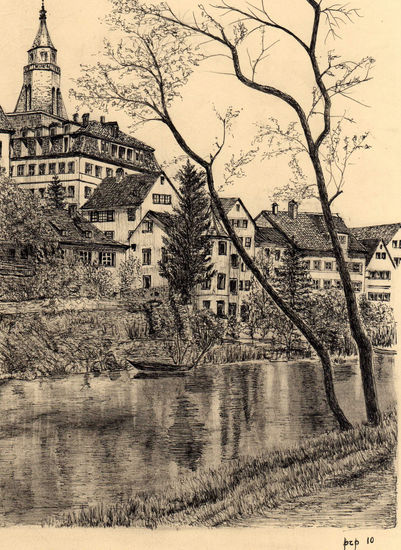 Tübingen i riu Neckar 