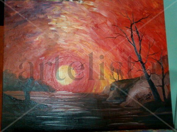 nuevo orizonte. Oil Canvas Landscaping