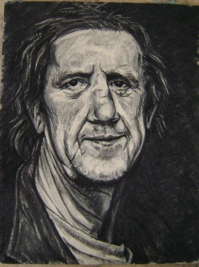 " La arruga es bella ". Charcoal