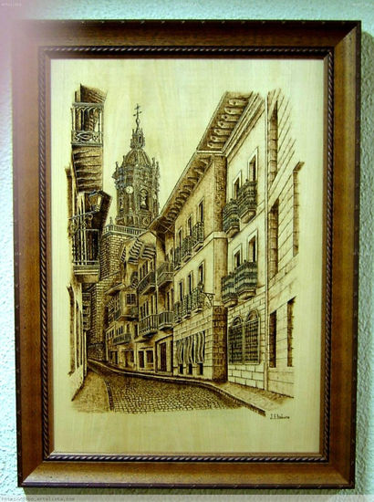 Calle Nagusia-Hondarribi (Antiguo)-Guipúzcoa Monoprint