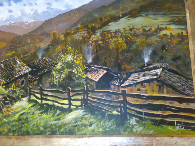 SAN ANDRÉS DE LIÉBANA (ASTURIAS) Oil Canvas Landscaping