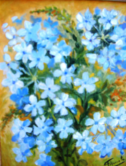 AZULINAS Oil Canvas Floral Painting