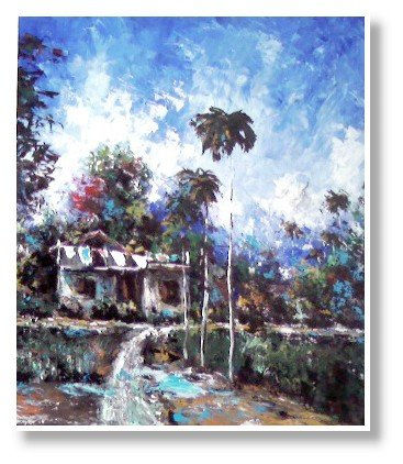 Entrada Oil Canvas Landscaping