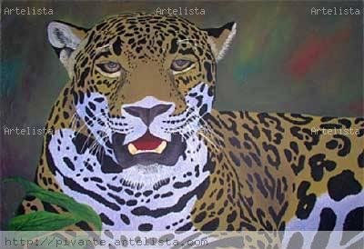 JAGUAR II Acrylic Textile Animals