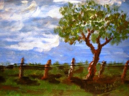Arbol y vallado