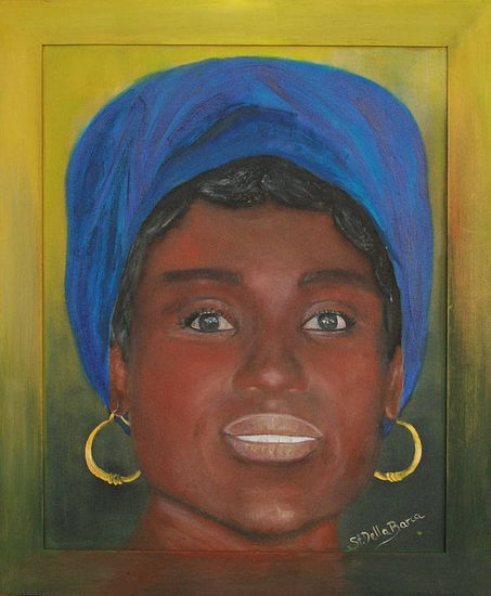 Mulata linda Oil Canvas Figure Painting