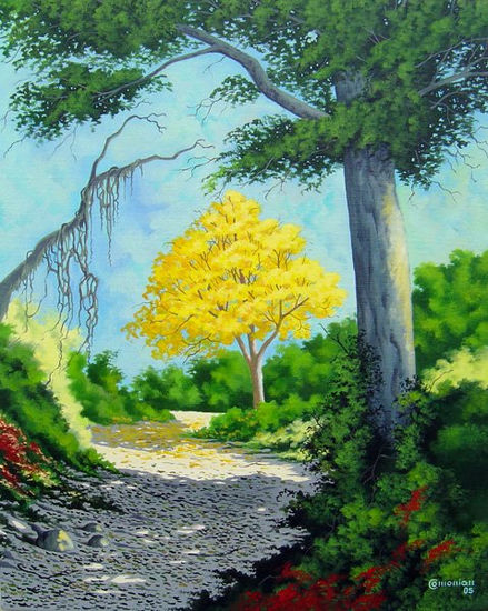 Caminho Oil Canvas Landscaping