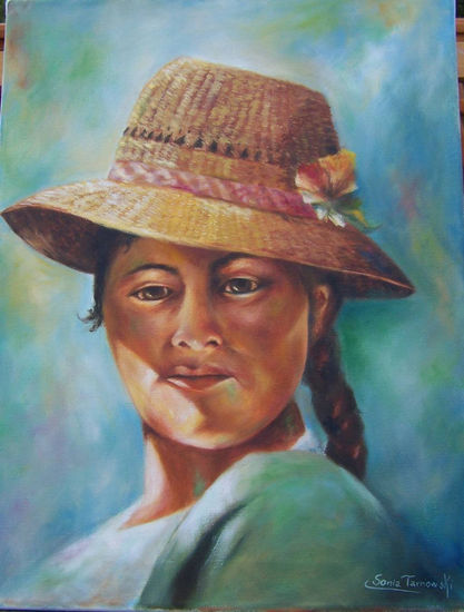 isleña Óleo Lienzo Retrato