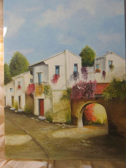 caserios españoles Oil Canvas Landscaping