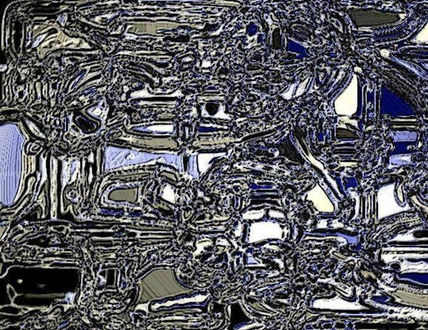 Azul y plata