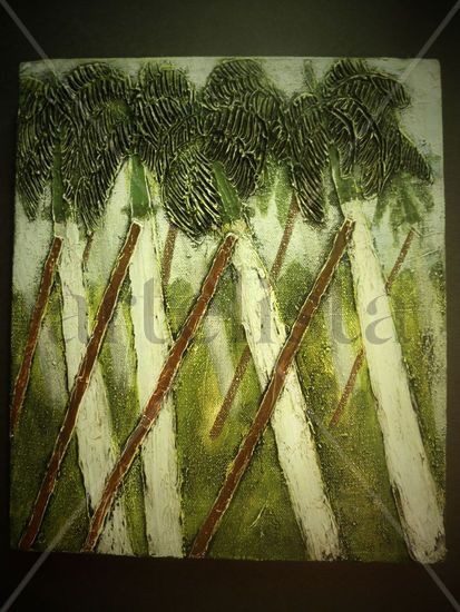 Apuntaladas    (nuevo paisaje cubano) Acrylic Canvas Landscaping