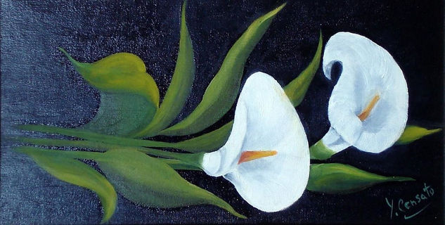 Unísono Oil Canvas Floral Painting